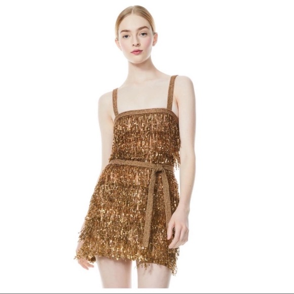 ALICE + OLIVIA Sonja Sequin Mini Dress - Picture 5 of 15